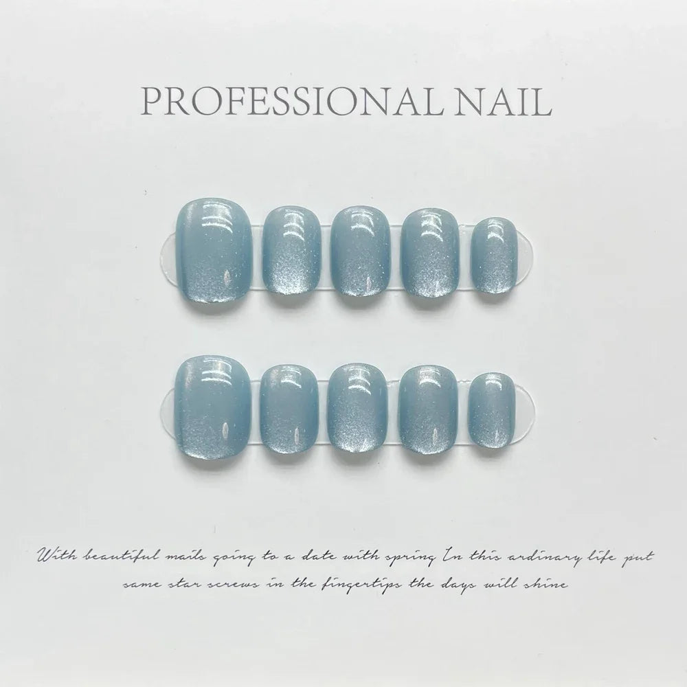 A020 - Cute And Sweet Luxury Hand-made Press On Nails - Radiant