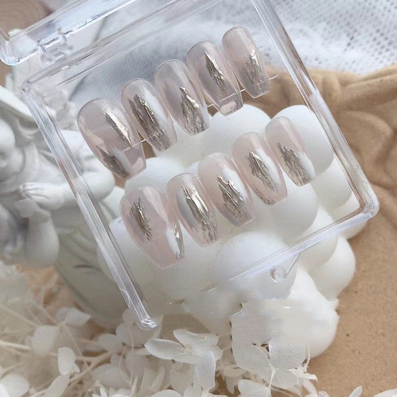 A008 - Cute And Sweet Luxury Hand-made Press On Nails - Peony Pink