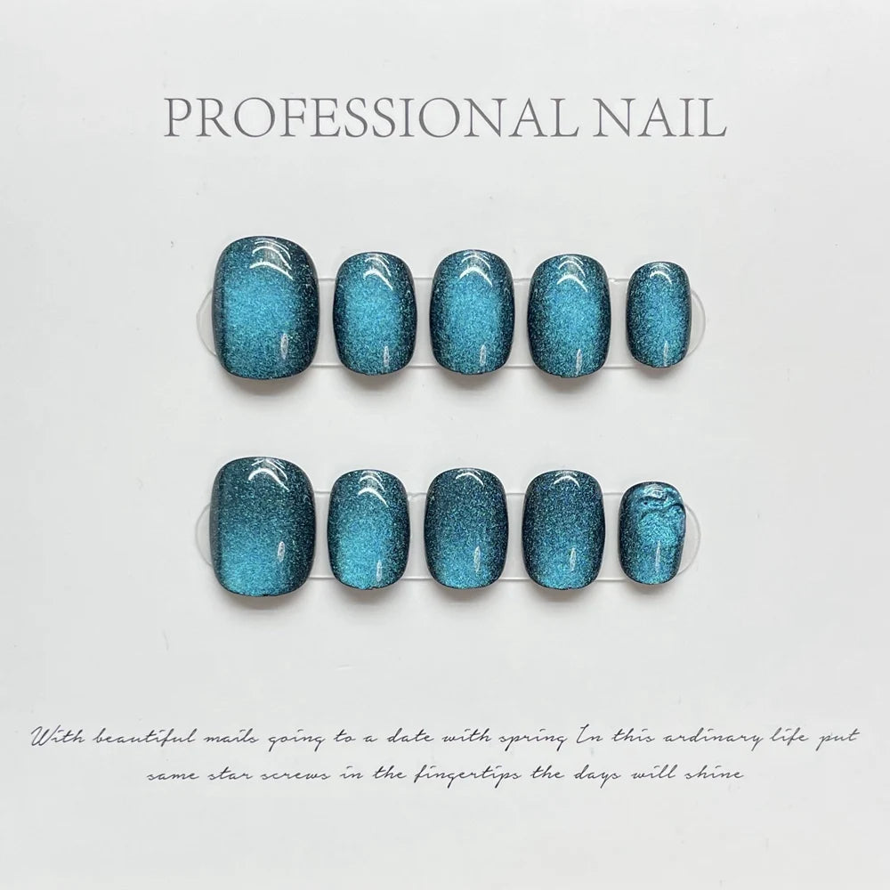 A020 - Cute And Sweet Luxury Hand-made Press On Nails - Radiant
