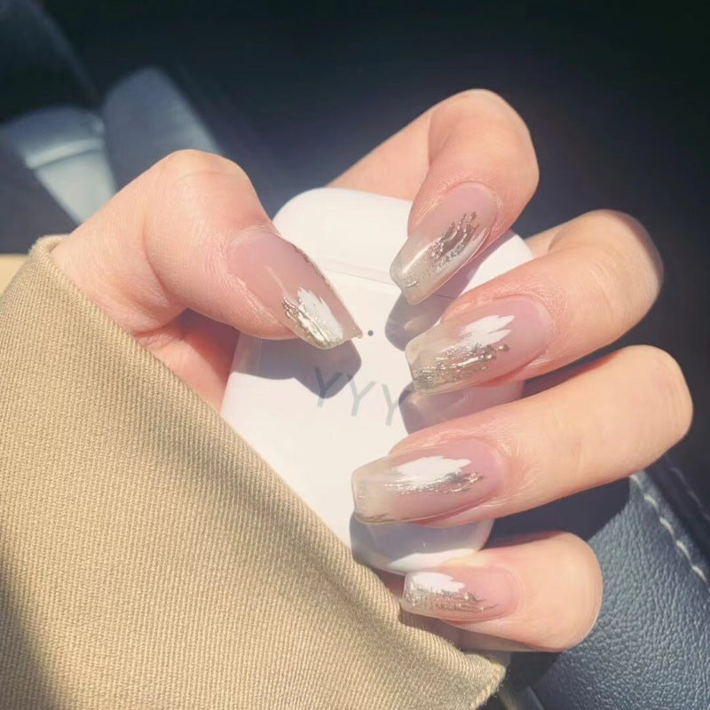 A008 - Cute And Sweet Luxury Hand-made Press On Nails - Peony Pink